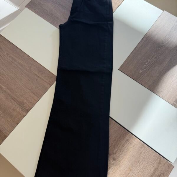 BLACK WIDELEG JEANS