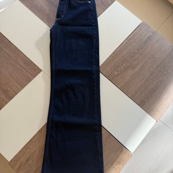 NAVY WIDELEG JEANS