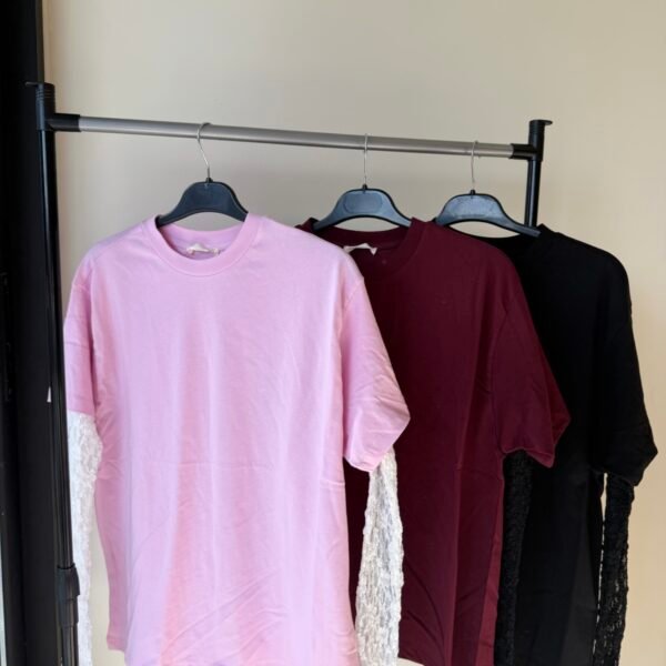 LONGSLEEVE DENTELLE T SHIRT