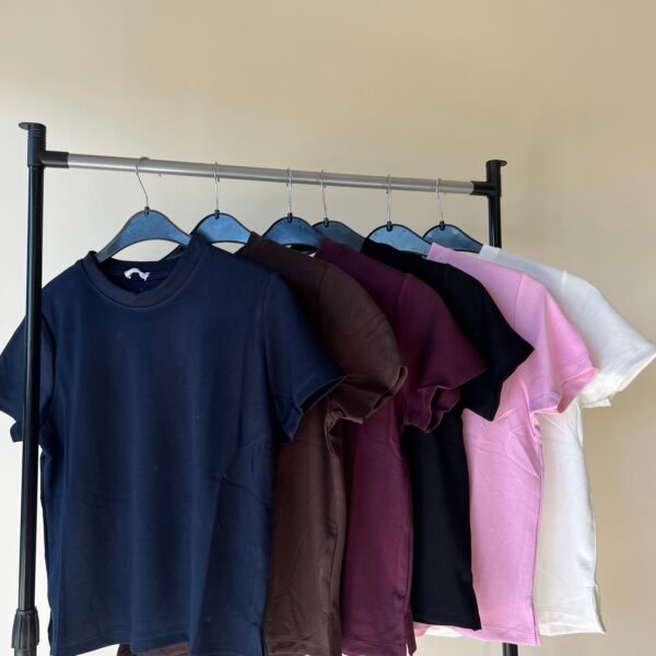 ROUND BASIC SHORT T SHIRT