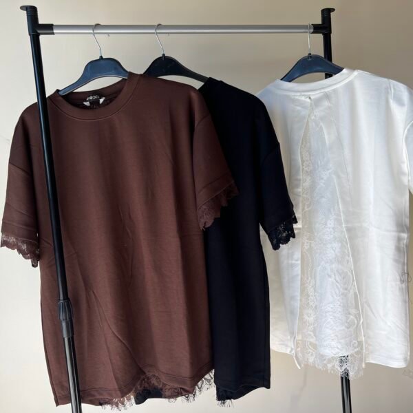T shirt With DENTELLE