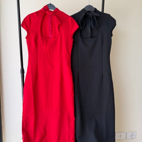 ZARA PLAIN MIDI DRESS