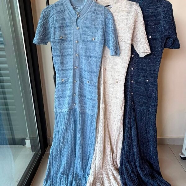 RHINESTONE KNIT DRESS