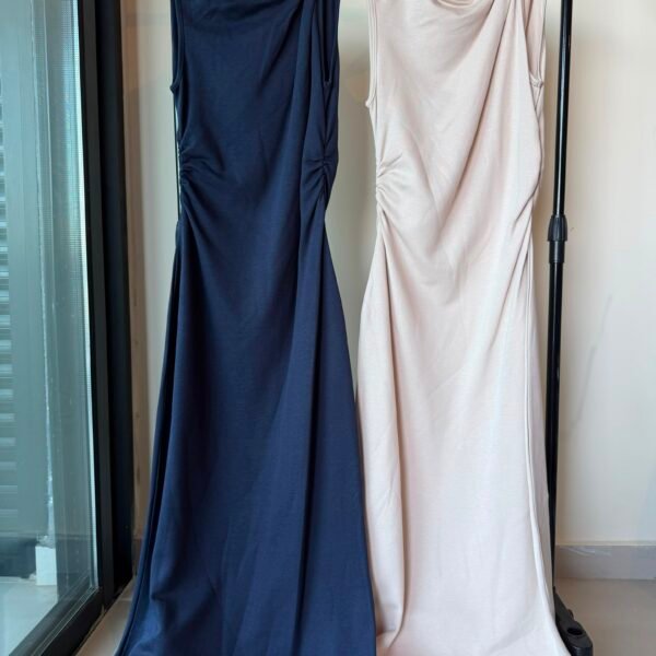 DRESS WITH GOLD ACC
