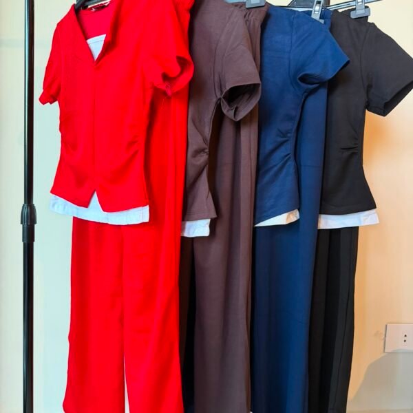 POLO NECK SET WITH WHITE