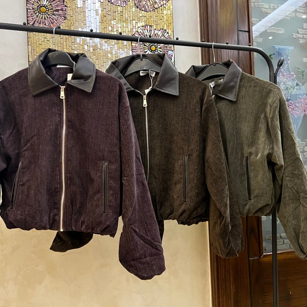 SUEDE POLO JACKET