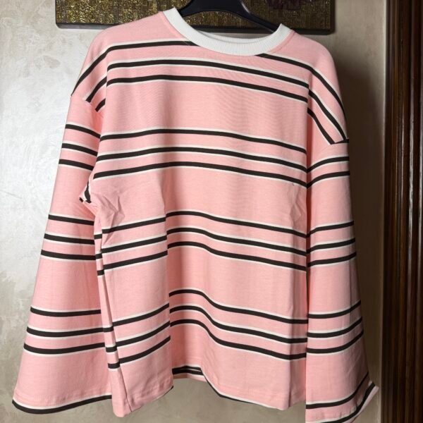 PINK STRIPED SWEATER